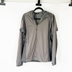 Mammut Kento Light SO Hooded Jacket Gray Full Zip